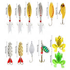 24-Piece Fishing Lure Kit, Minnow and Soft Bait Assortment