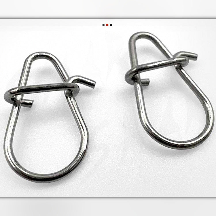 Stainless Steel Fishing Snap Clips, Gourd Pin Quick Connectors