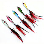 Mini Metal Jig, 5 g (0.18 oz), Optional Feather Hook