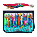 Luminous Wooden Shrimp Lure with Hook, No. 2.5–3.5
