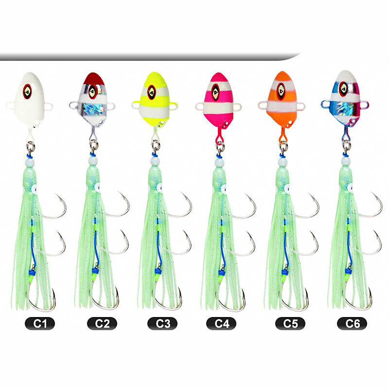 Slow Pitch Jig with Hooks, 100–300 g (3.5–10.6 oz)