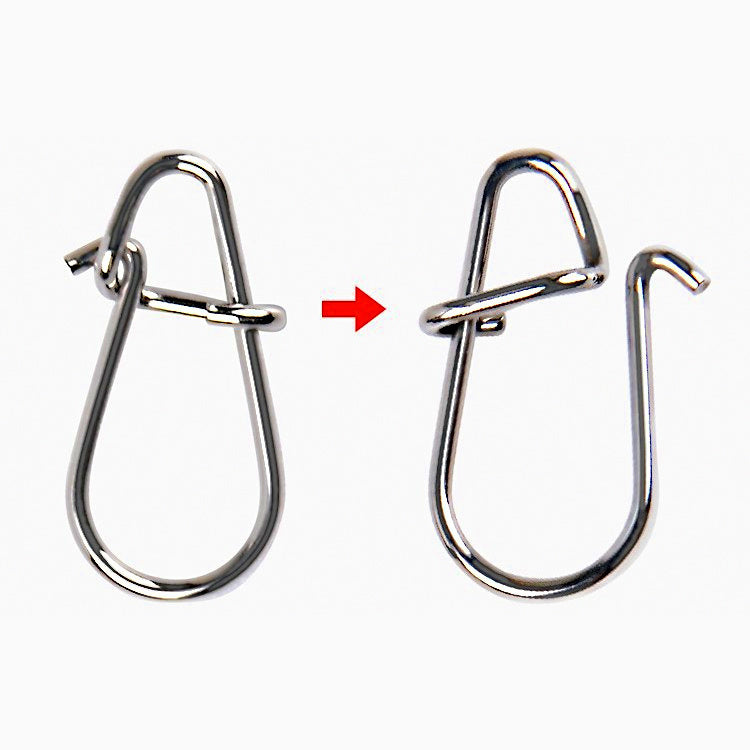 Stainless Steel Fishing Snap Connectors, Sizes 00–3
