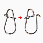 Stainless Steel Fishing Snap Connectors, Sizes 00–3