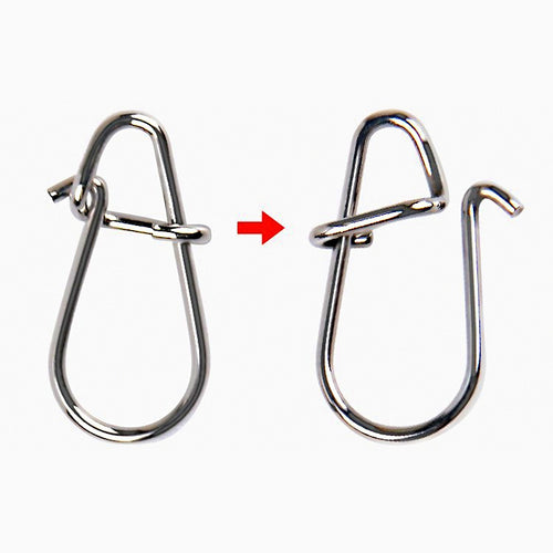 Stainless Steel Fishing Snap Connectors, Sizes 00–3