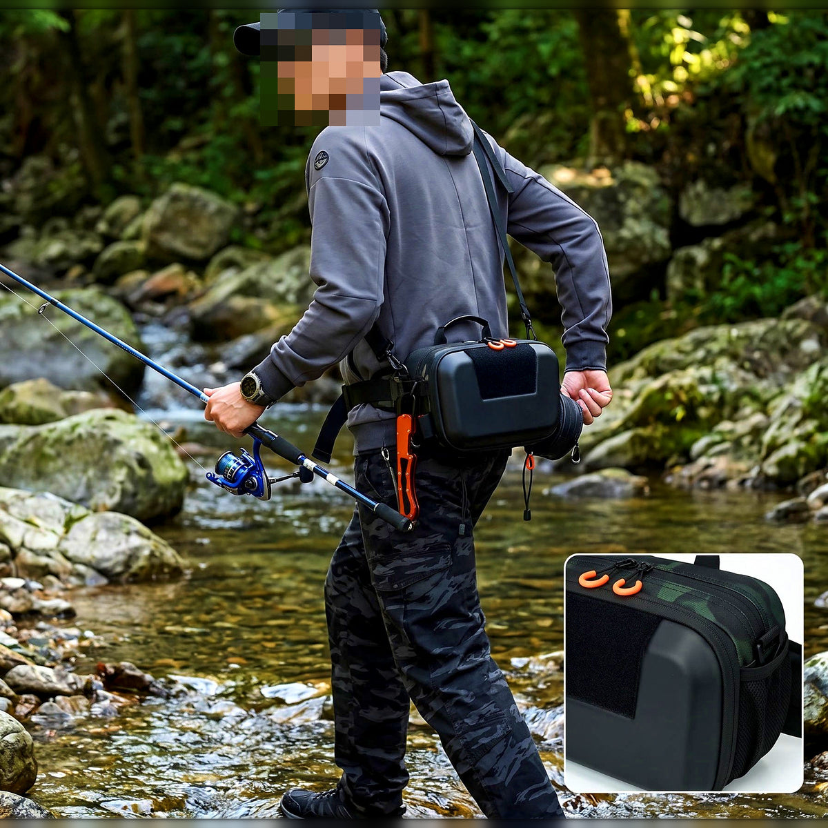 Lure Waist Bag / Crossbody Tackle Bag, Oxford Cloth