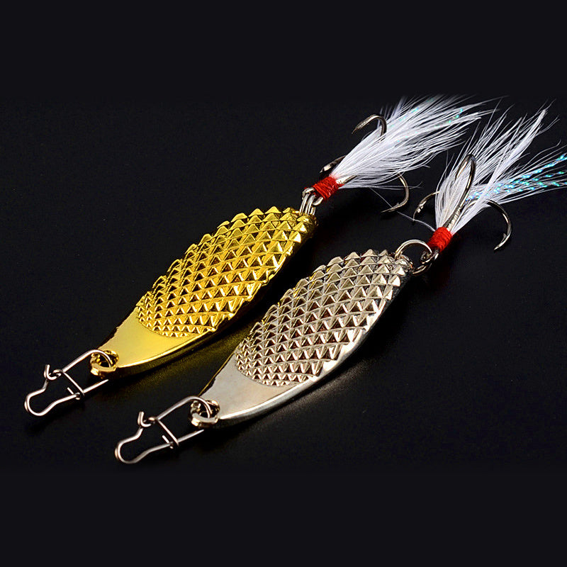 Metal Spoon Lure with Blood Groove Hook, 5–20 g (0.18–0.71 oz)