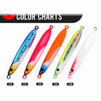 Slow Pitch Metal Jig, 40–150 g (1.4–5.3 oz)