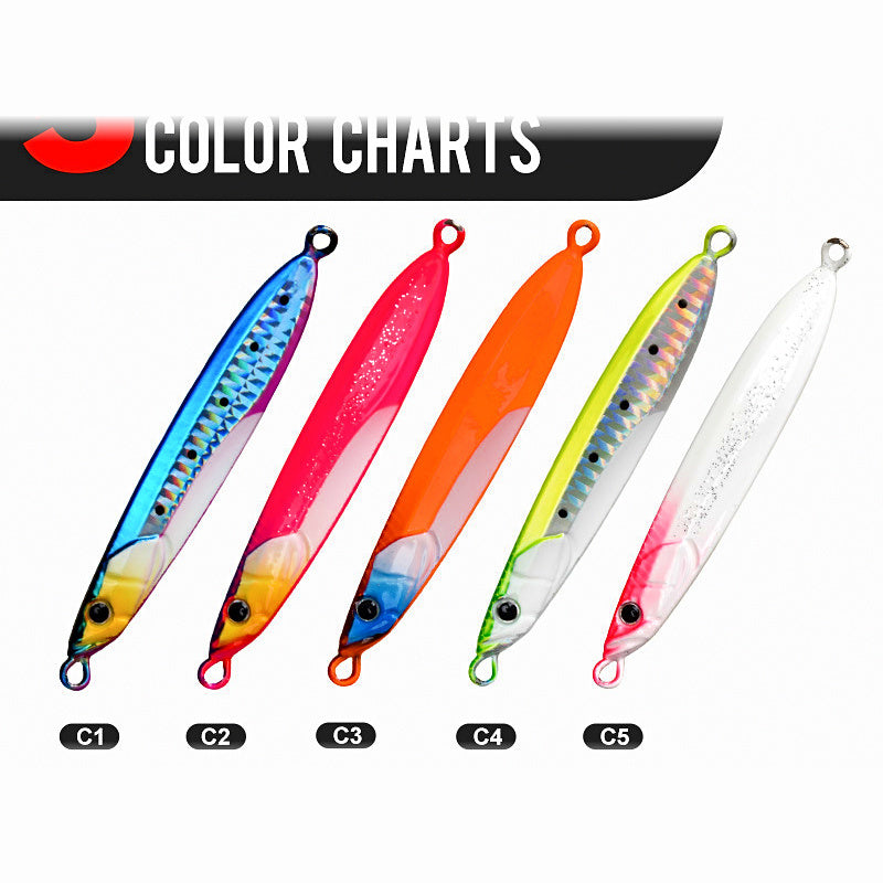 Slow Pitch Metal Jig, 40–150 g (1.4–5.3 oz)