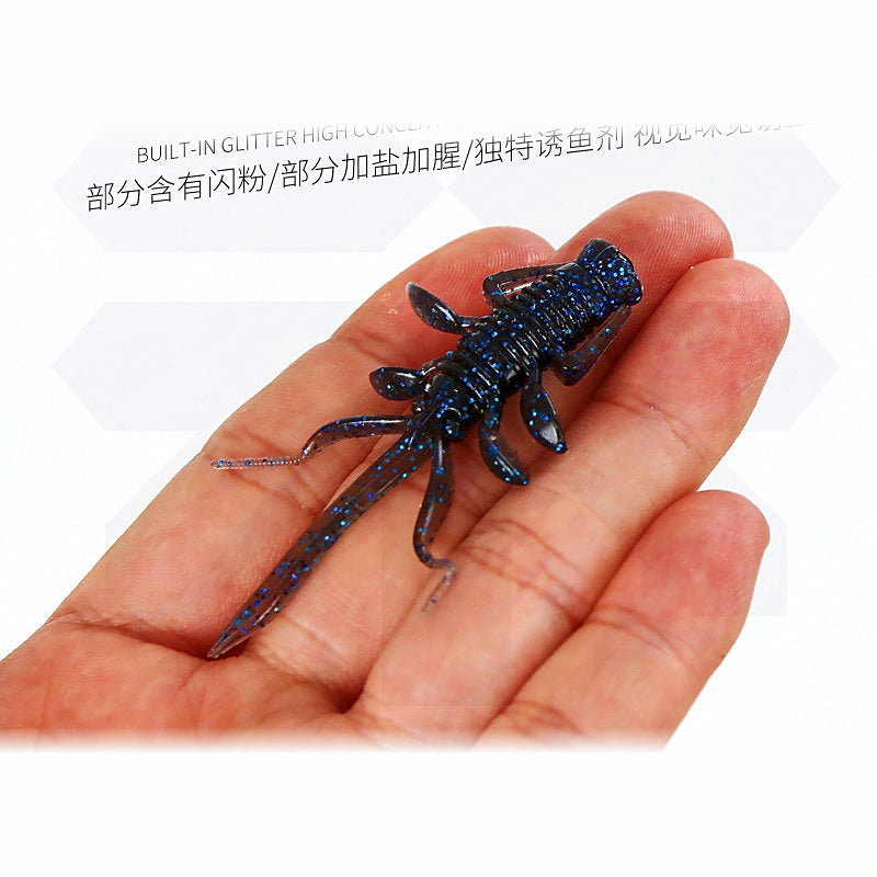 Soft Shrimp Lure, Floating or Slow Sinking, 10 Pack