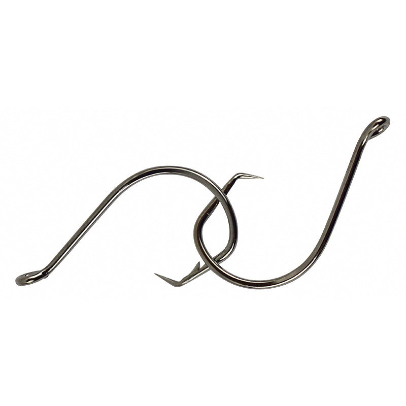 High Carbon Steel Treble Hooks, Barbed, Sizes 1 to 8/0
