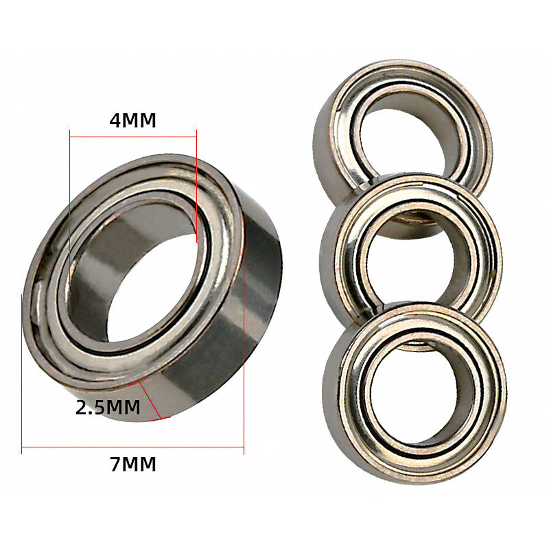 Stainless Steel Reel Bearing 4x7x2.5 mm for Grip Mod
