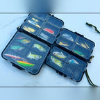 Double-Layer Lure Box, 12 or 9 Compartment Tackle Storage