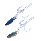 Treble Hook with Swivel & Spinner Blade, Sizes 2–10