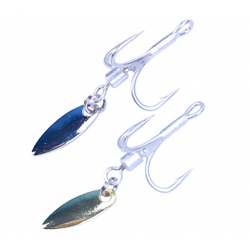 Treble Hook with Swivel & Spinner Blade, Sizes 2–10