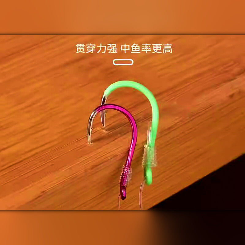 Multi-Hook Bottom Fishing Rig, Hook Sizes 3–10, Glow