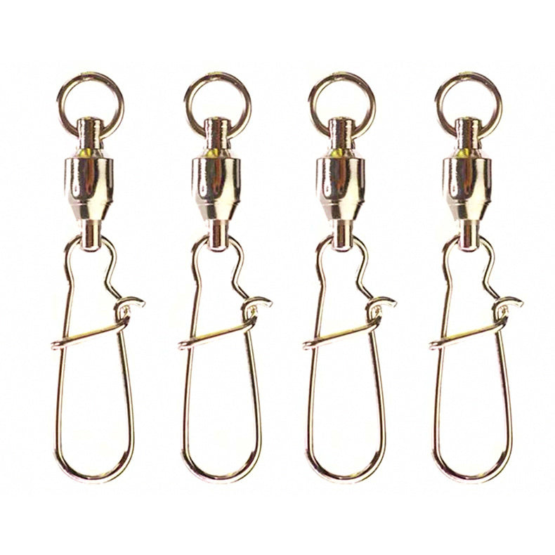 Ball Bearing Swivel with Safety Snap, Sizes 0–10