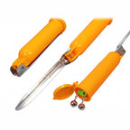 Stainless Steel Ground Spike Rod Holder, Yellow or Blue