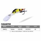 Floating Long-Lip Minnow Lure, 12.5 cm (4.9 in) 13 g (0.46 oz)