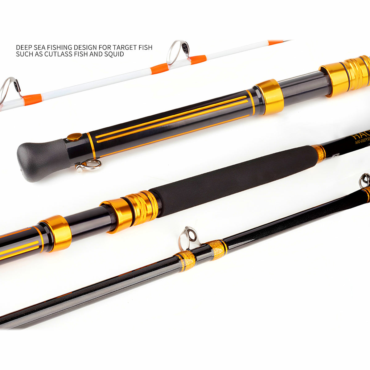 Electric Reel Boat Rod, 4.5 m (14.8 ft), 3-Piece, Hard Action
