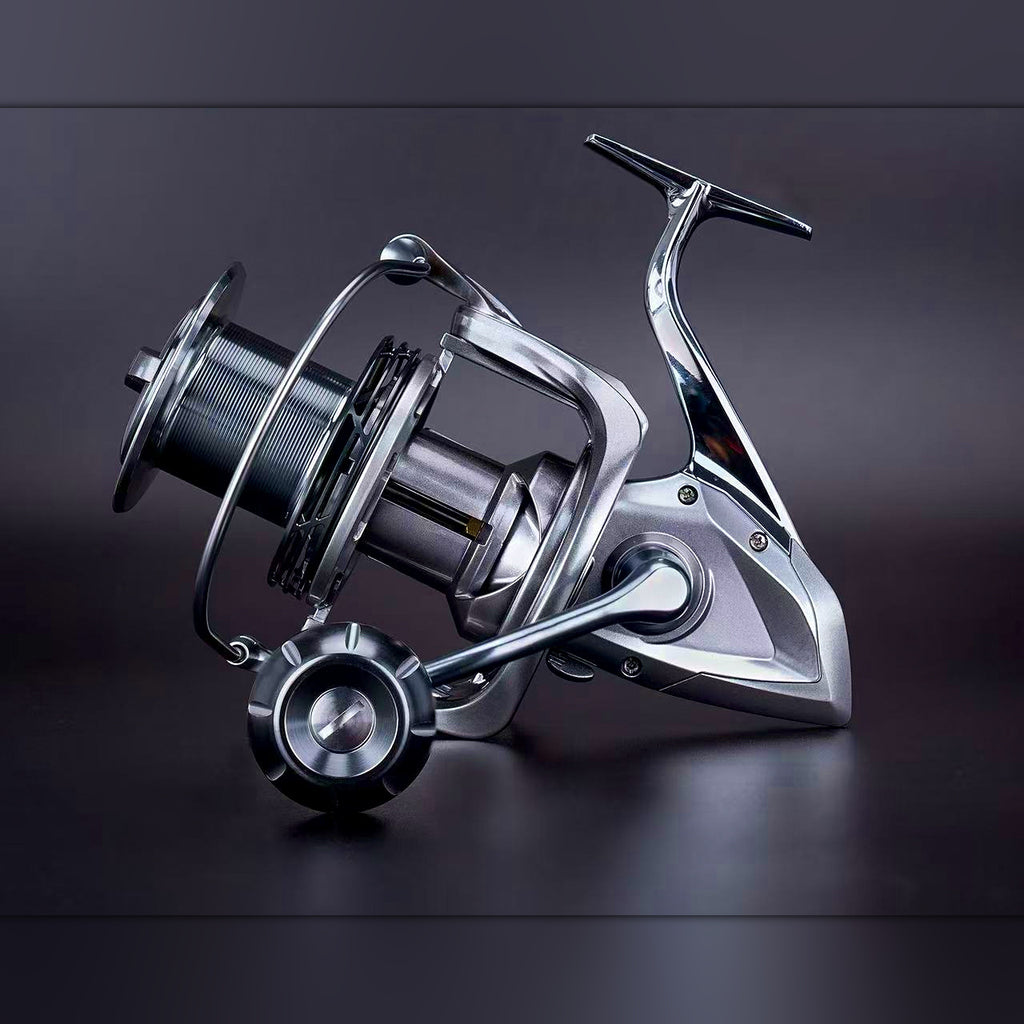 Full Metal Stainless Steel Saltwater Reel, 12 Bearings, 4.8 Ratio