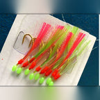Fish Skin Sabiki Bait Rig, Size 8–24, Barbed Hooks