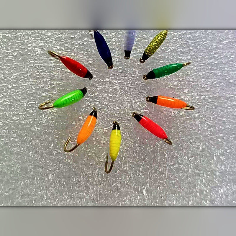 Bloodworm Fly Hooks, Size 14–20, 4-Pack