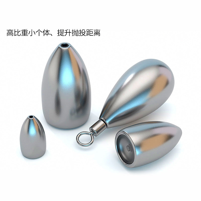 Tungsten Sinkers, Teardrop & Barrel, 0.06–0.49 oz (1.8–14 g)