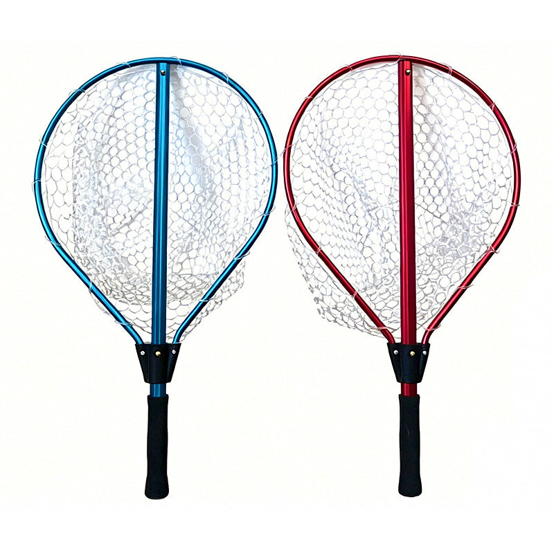 Folding Landing Net, Aluminum Handle, Silicone Mesh