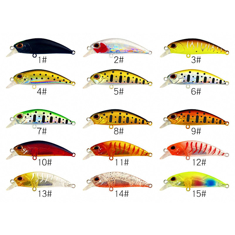 Sinking Minnow Lure, 5–6.5 cm (2–2.6 in), 3.5–7.5 g