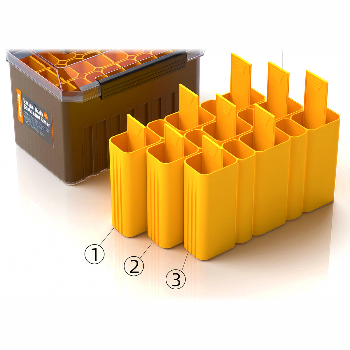 Portable Tackle Box for Wooden Shrimp Lures & Metal Jigs