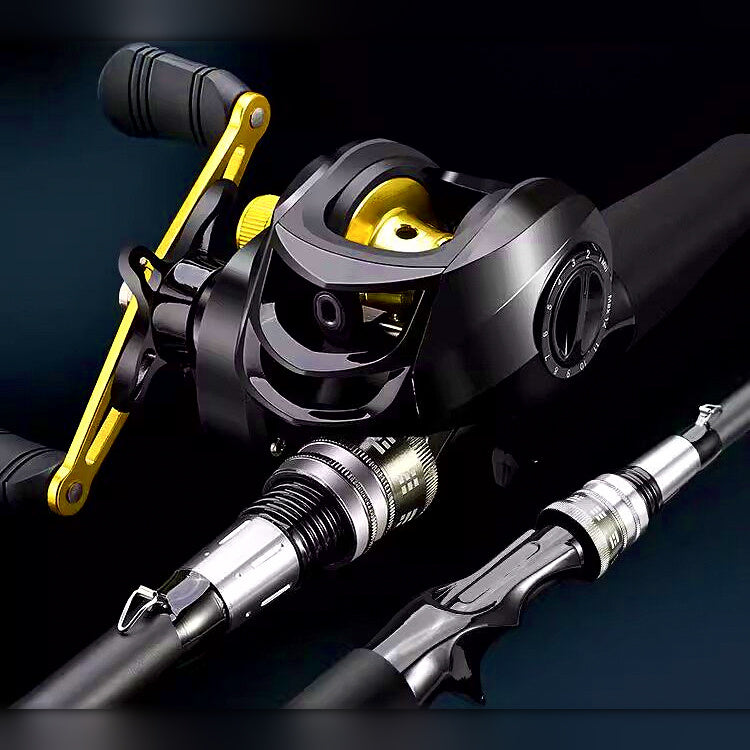 Carbon Lure Rod & Reel Combo, 1.65–2.4 m (5.4–7.9 ft)