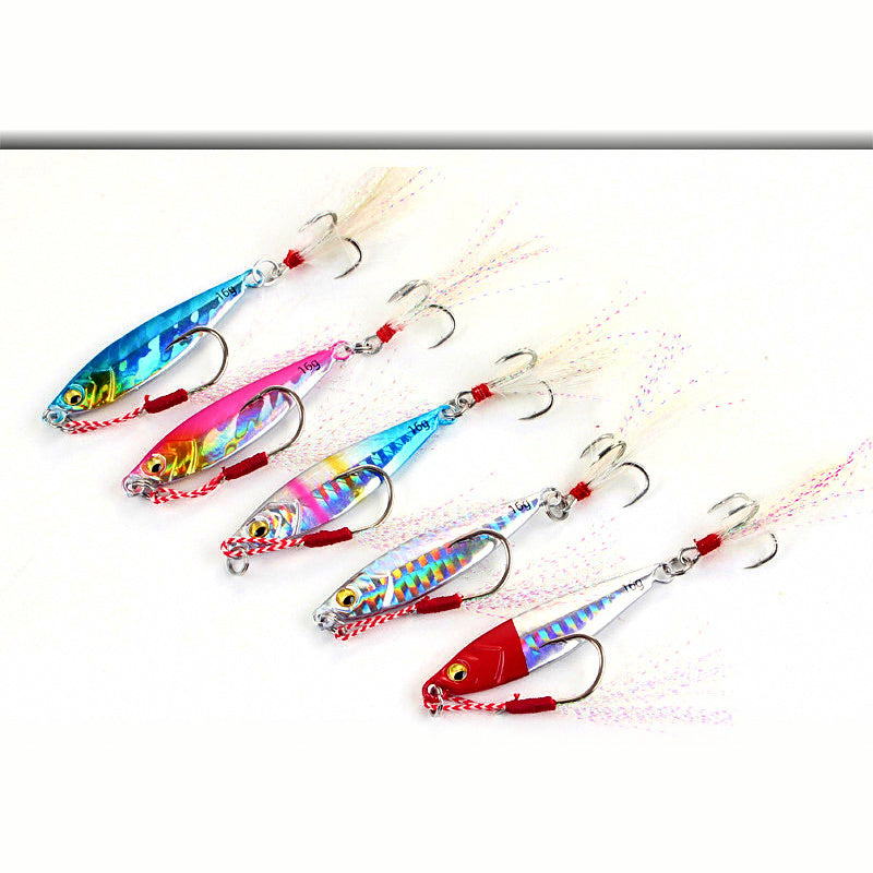 Casting Metal Jig with Treble Hook, 8–25 g (0.3–0.9 oz)