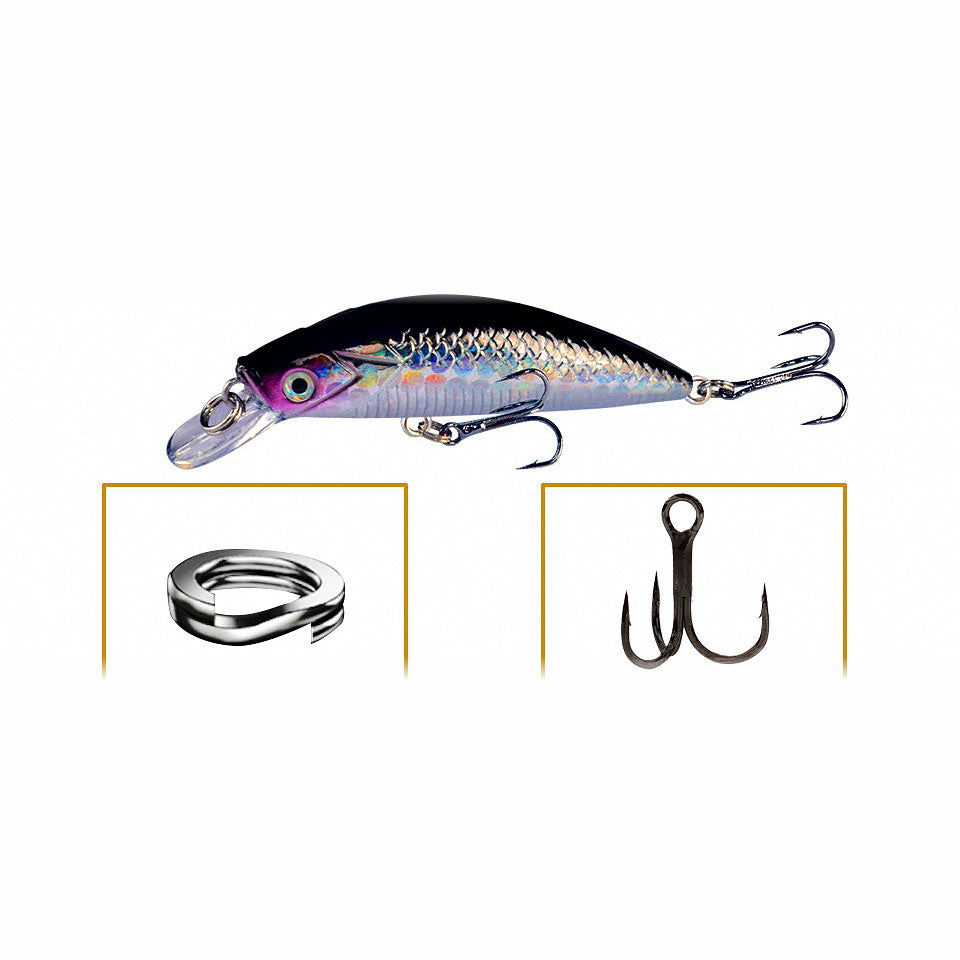 Slow Sinking Minnow Lure, 6 cm (2.4 in), 6 g (0.2 oz)