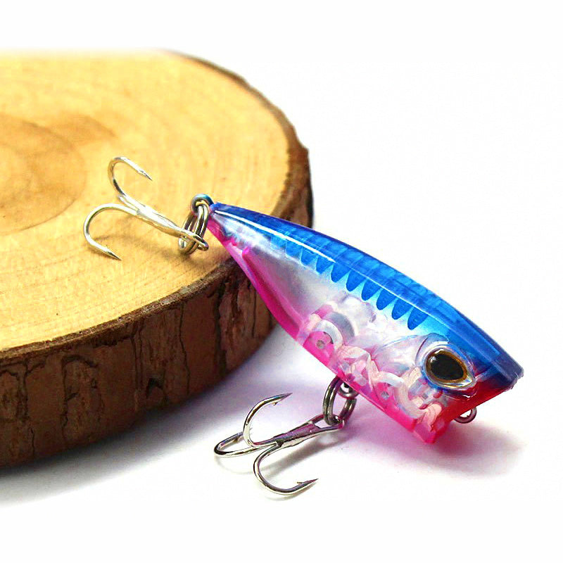 4-Piece Hard Bait Lure Set, Poppers, Pencils & Minnows