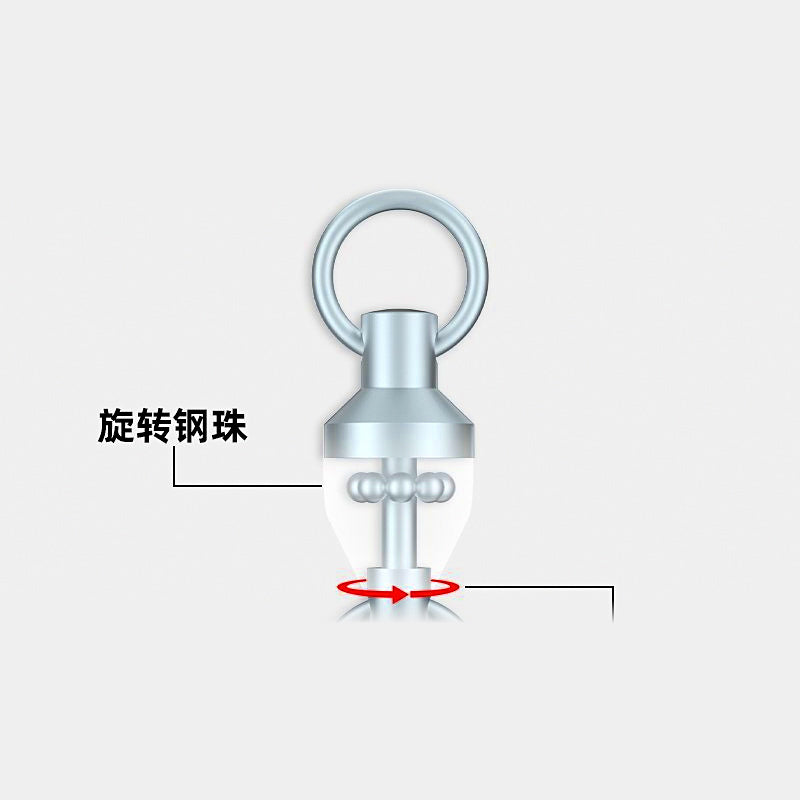 Ball Bearing Figure-8 Swivel, Stainless Steel, Sizes 0–10