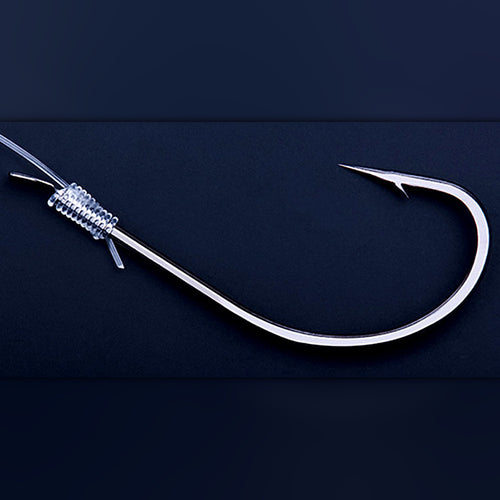 Snelled Maruse Barbed Hooks, Sizes 10–28, Tied Leader