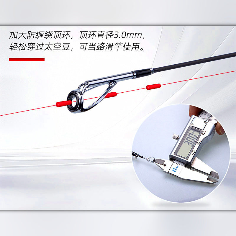 Telescopic Mini Travel Fishing Rod, 1.5–1.8 m (4.9–5.9 ft)