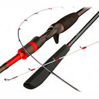 Carbon 2-Piece Slow Pitch Jigging Boat Rod, Soft Action