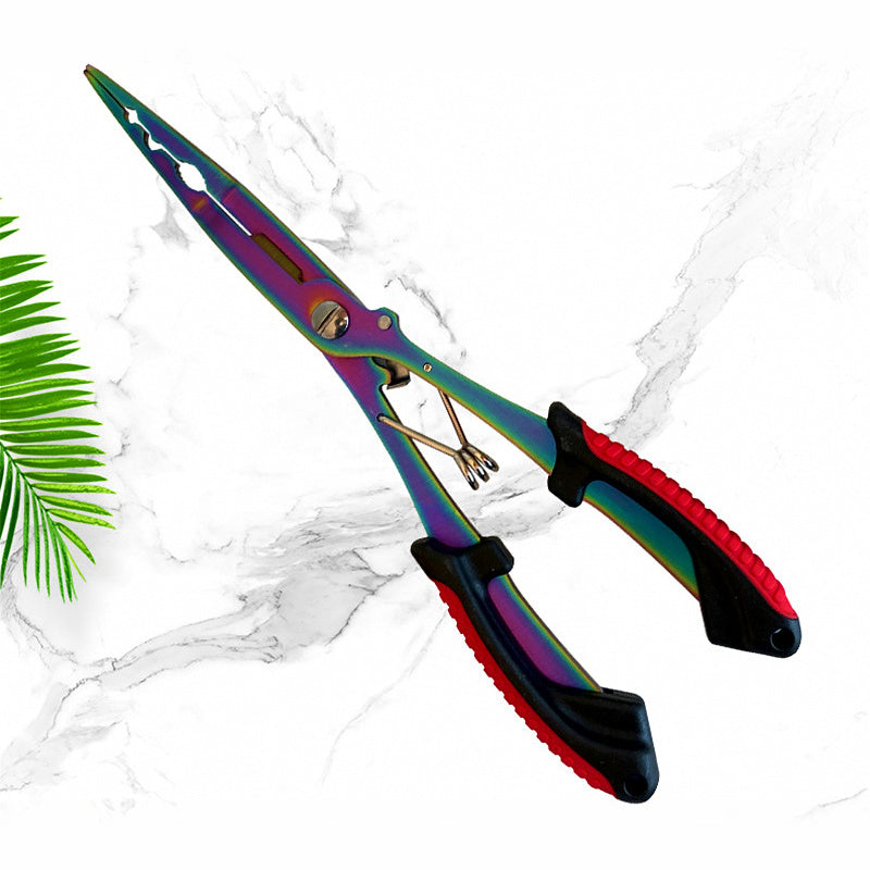 Multifunction Fishing Pliers with Line Cutter, Extended Length