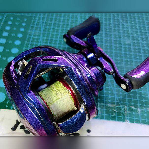 Pre-Cut Baitcasting Reel Protective Film Wrap Sticker Set