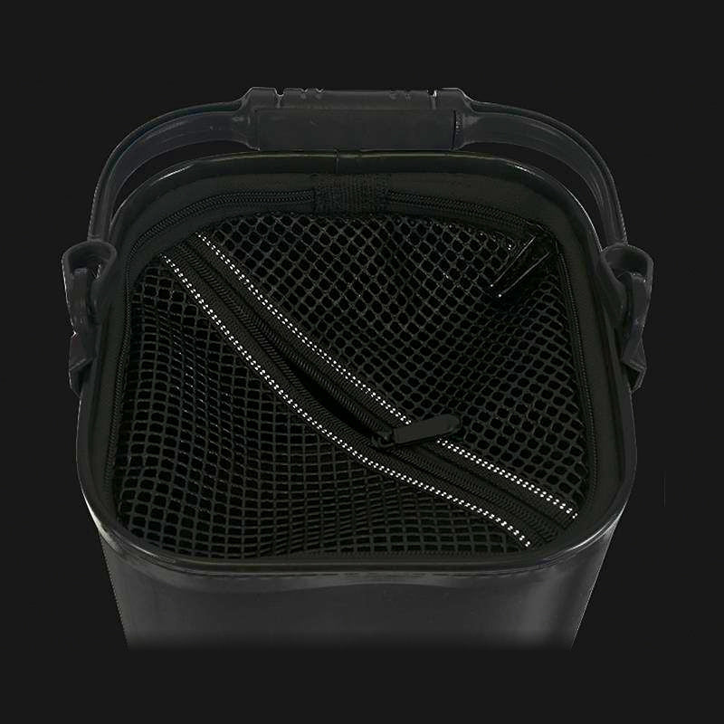Collapsible Fishing Bucket with Rope, 21 cm / 24 cm