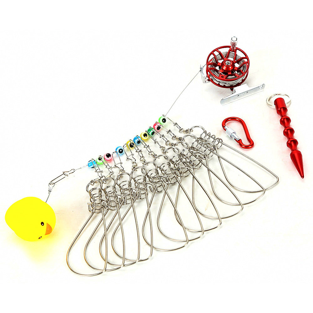 Stainless Fish Stringer with Clips, 5 m (16.4 ft) Cable