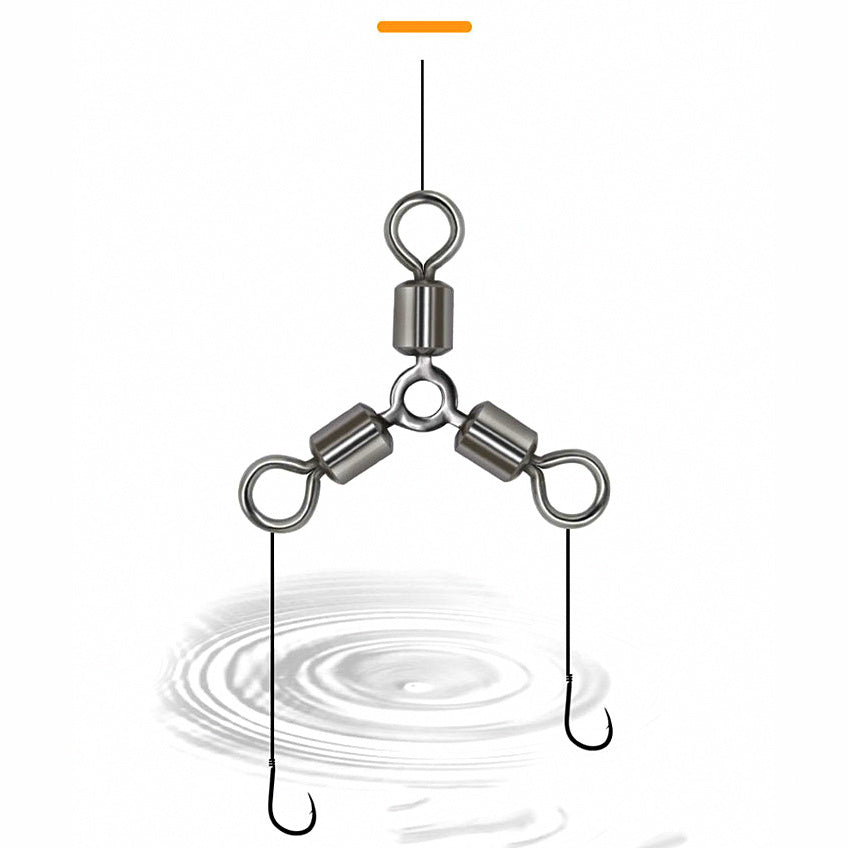 3-Way Swivel with O-Ring, Sizes #12–#2, 10 or 20 Pack