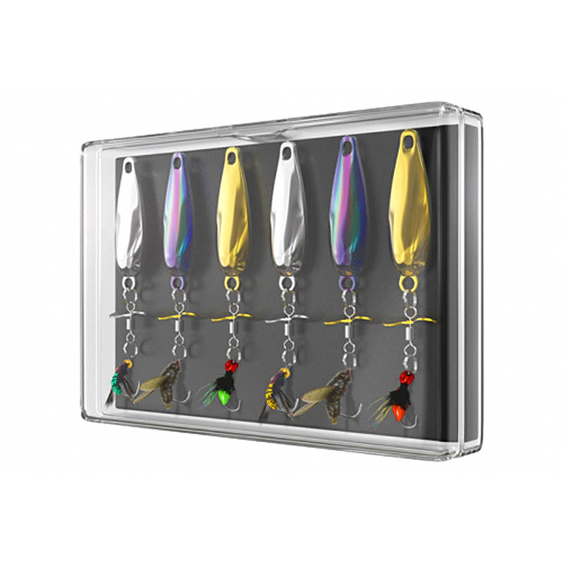 Weighted Spinner Fly Lures, 3.5–5 g (0.12–0.18 oz), 6-Pack