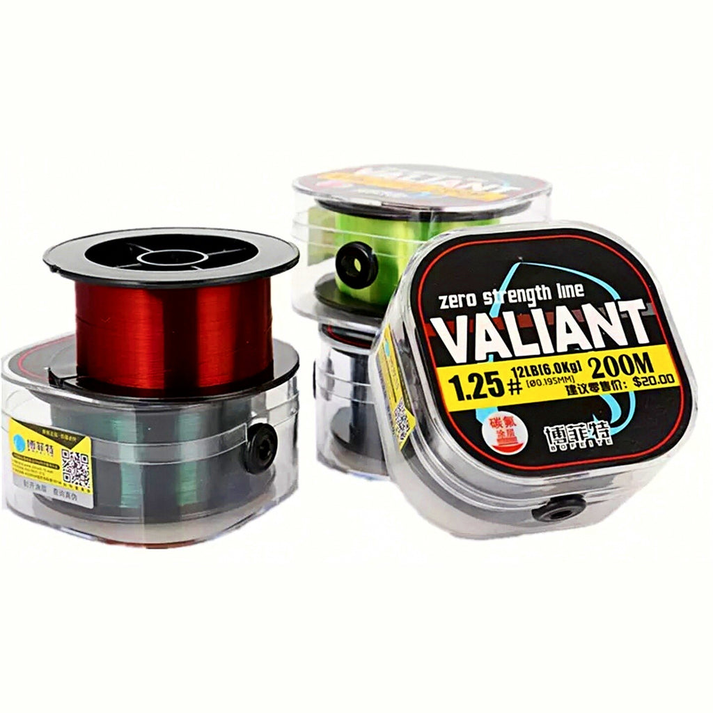 Fluorocarbon-Coated Nylon Leader Line, 200 m (219 yd), Clear