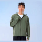 Men's Hooded Sun Shirt, Lightweight, Removable Brim