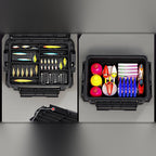 Portable Hard Plastic Tackle Box, Sit-On, Rod Holder Sets