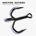 Saltwater Treble Hooks, Sizes 12 to 5/0, 10 Pack