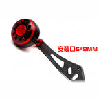 Extended Metal Baitcasting Reel Handle, Single Arm