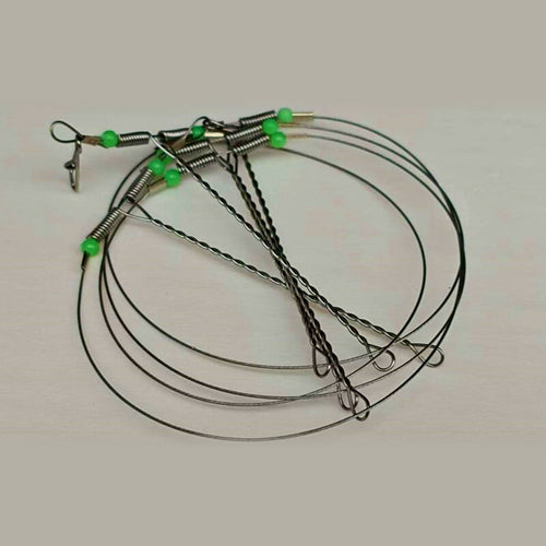 Wire Leader Multi-Hook Dropper Rig, 2–5 Hooks